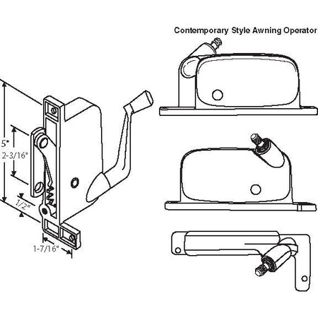 Strybuc Awning Operator 41-374P D